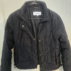 Size M. BLACK CLAVIN KLEIN JACKET